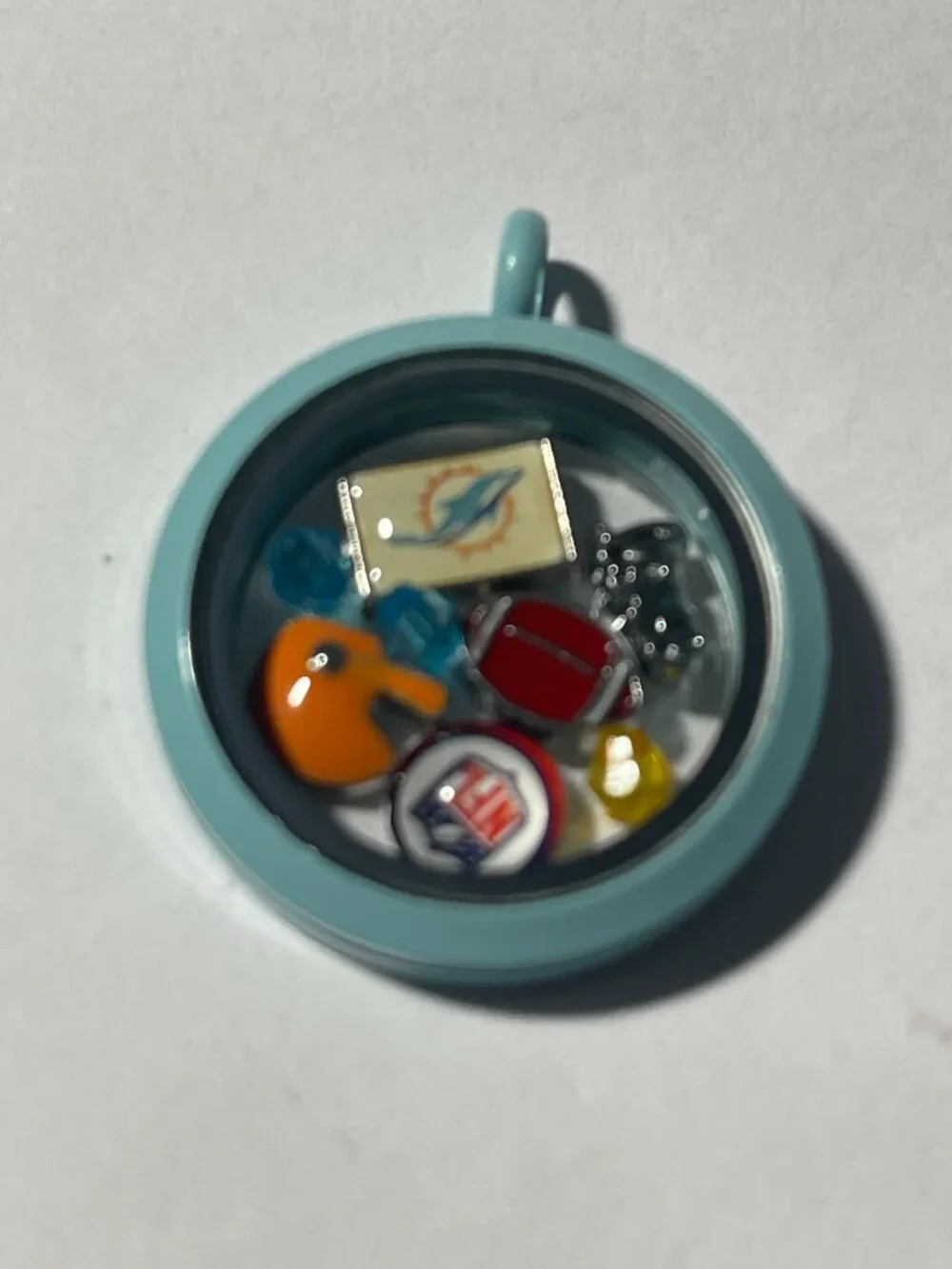 Miami Dolphins NFL Memory Charm Locket w/ 22 IN chain NEW